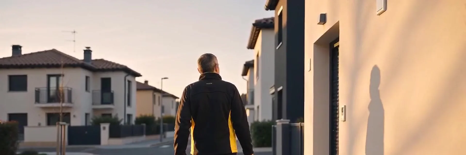 Serraller revisant el tancament d’una porta, escena representativa: Instal·lar pany en porta cuirassada