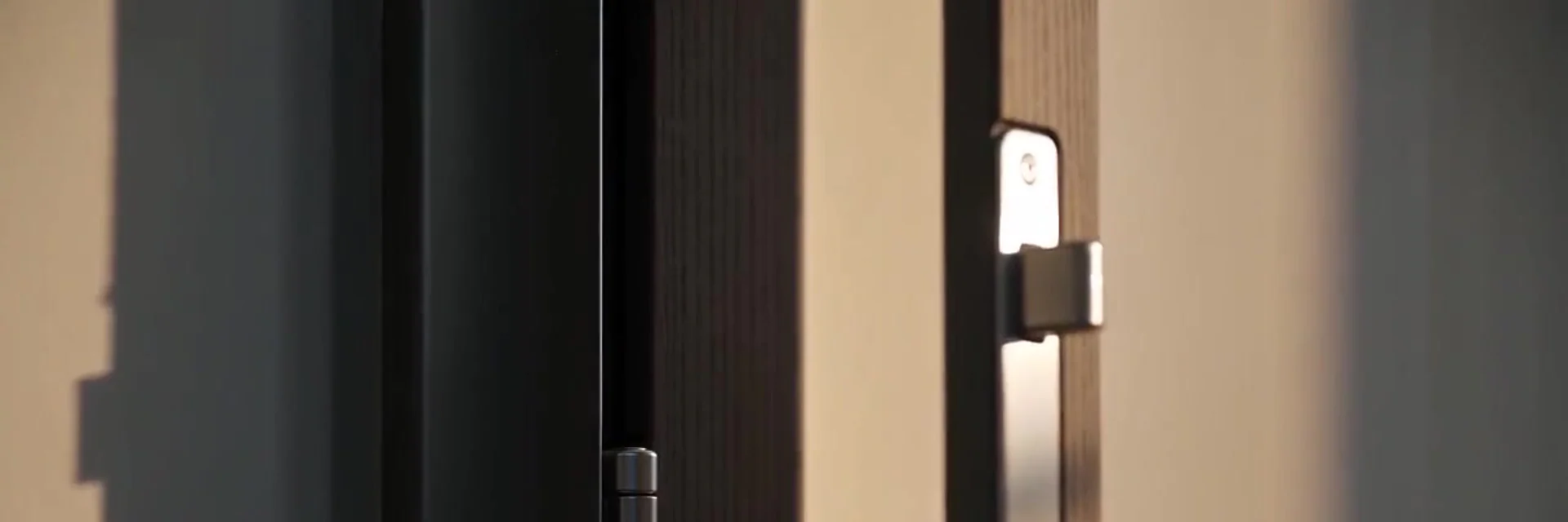 Locksmith checking a door lock, representative scene: Types of locks that protect your home
